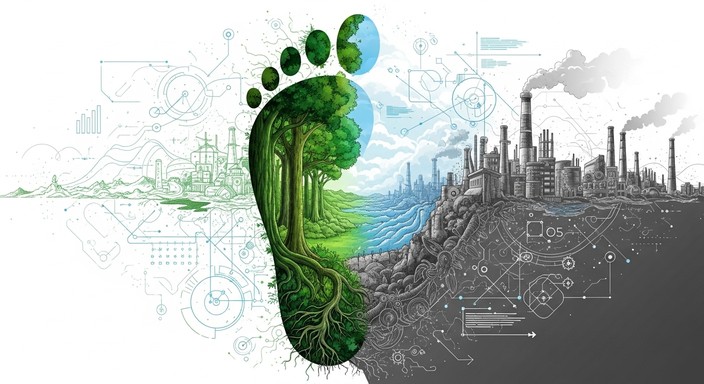 Footprint Visualization Free Carbon Footprint Visualization Image - Carbon, Footprint ...