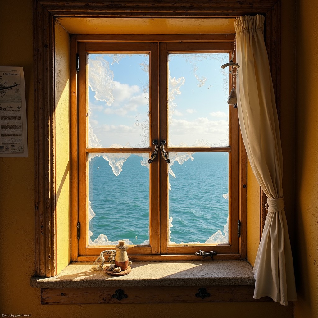 Sea Window View Sea Shell Free Seaside Window View Image - Window, Ocean, Seaside | Download at ...