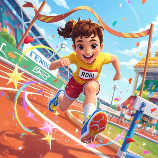 Sprinter Children Free Rainbow Running Magic Image - Child, Runner, Sprinter | Download ...