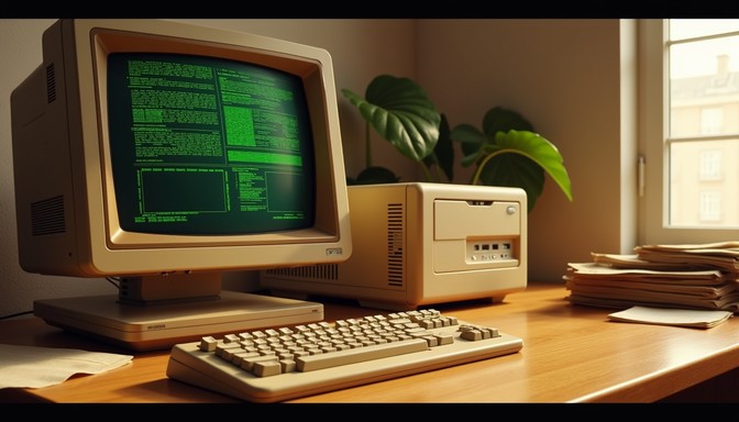 Free Vintage Computing Workstation Image - Retro, Vintage, Computer ...