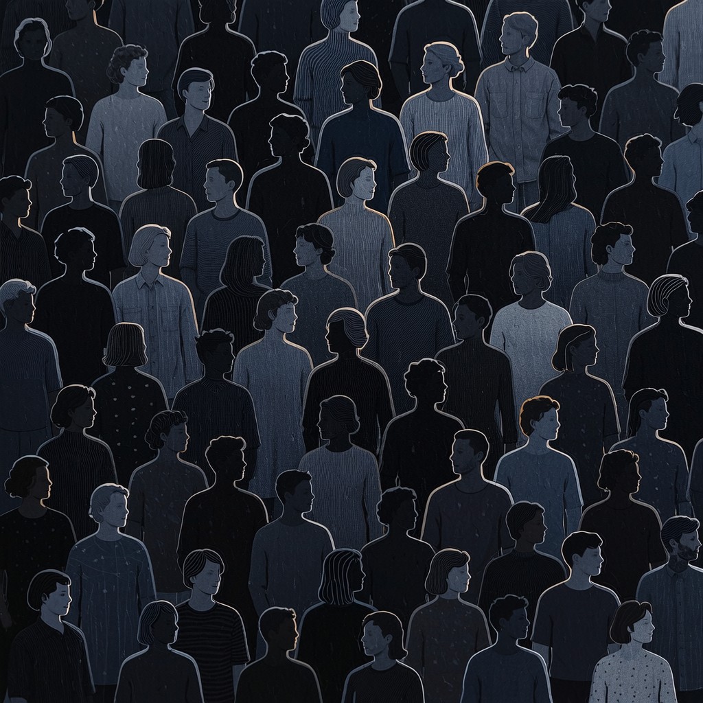 Free Shadowy Crowd Pattern Image - Silhouettes, Crowd, Pattern ...