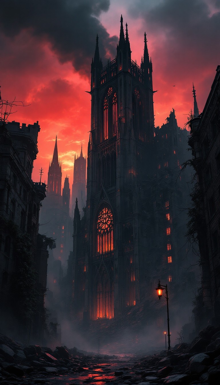 Free Gothic Apocalypse Ruins Image - Gothic, Cathedral, Apocalyptic ...
