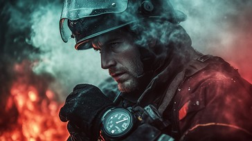 Free Firefighter in Action Image - Firefighter, Emergency, Smoke ...