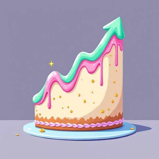 Download Sweet Success Rising Image - Cake, Stocks, Growth | StockCake