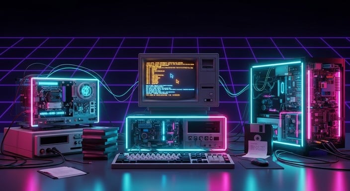 Free Neon Tech Sanctuary Image | Download at StockCake