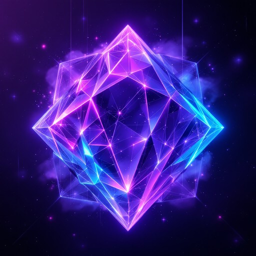 Free Glowing Crystal Matrix Image - Crystal, Geometric, Neon | Download ...
