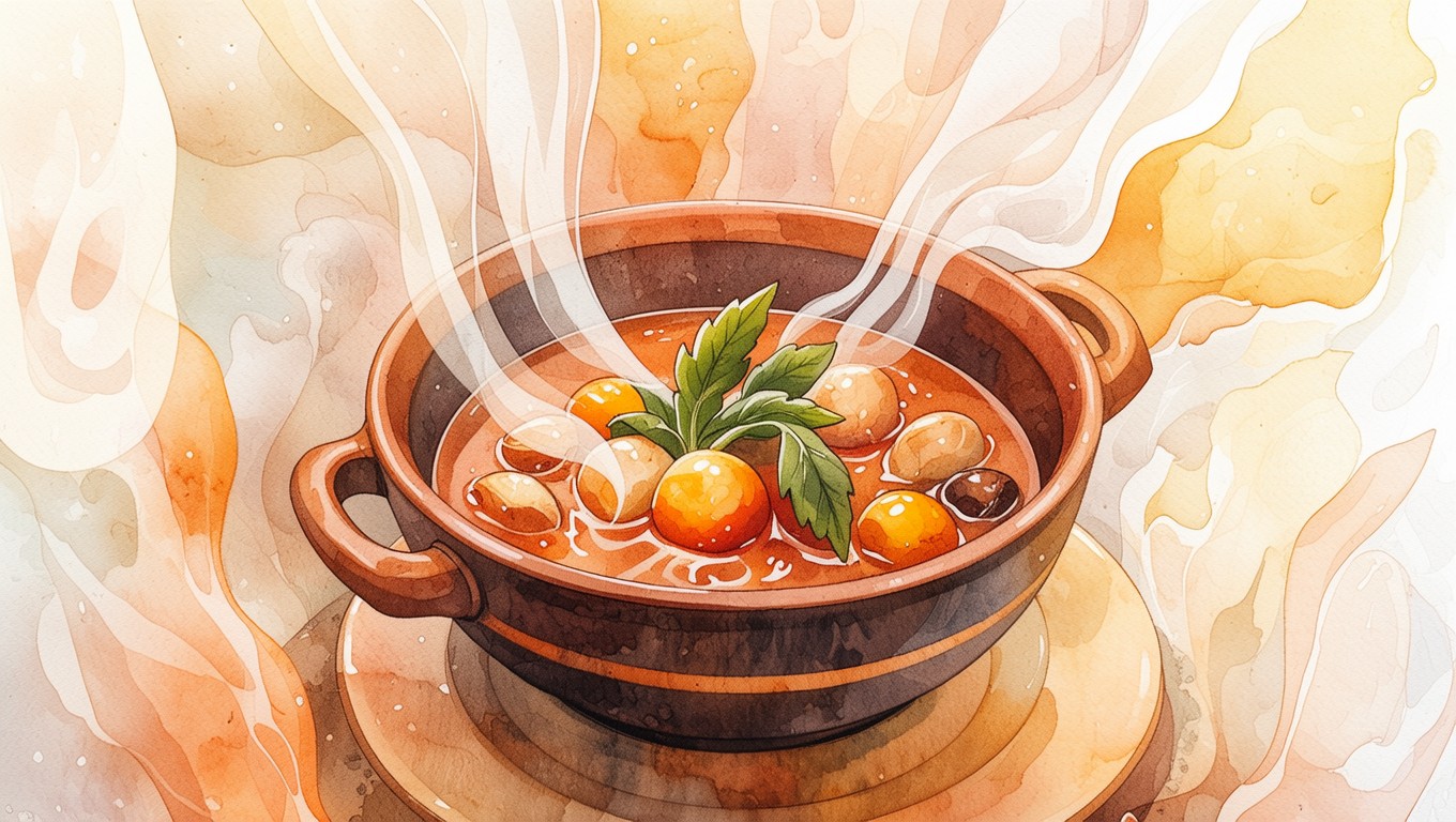 Stew Coloring Free Warm Stew Art Image - Watercolor, Illustration, Stew | Download at ...