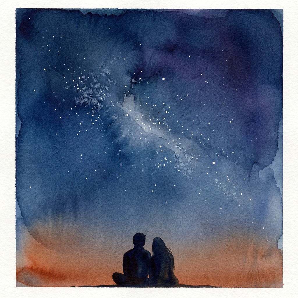 Free Stargazing Together Tonight Image - Stargazing, Silhouettes ...