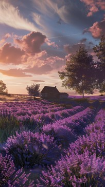 Free Lavender Sunset View Image - Lavender, Sunset, Nature | Download ...