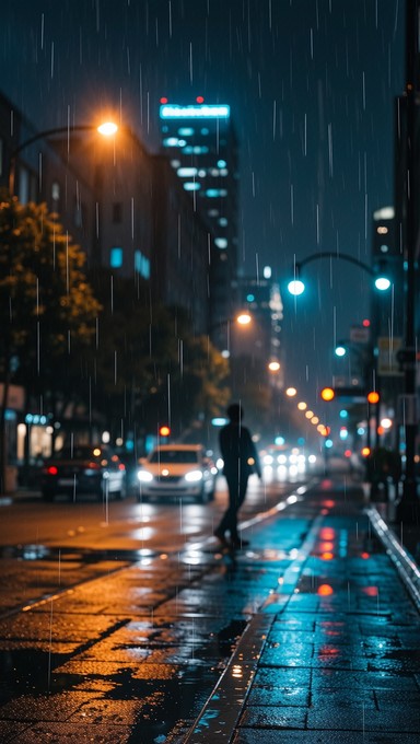 Free Rainy night silhouette Image - Rain, Night, City | Download at ...