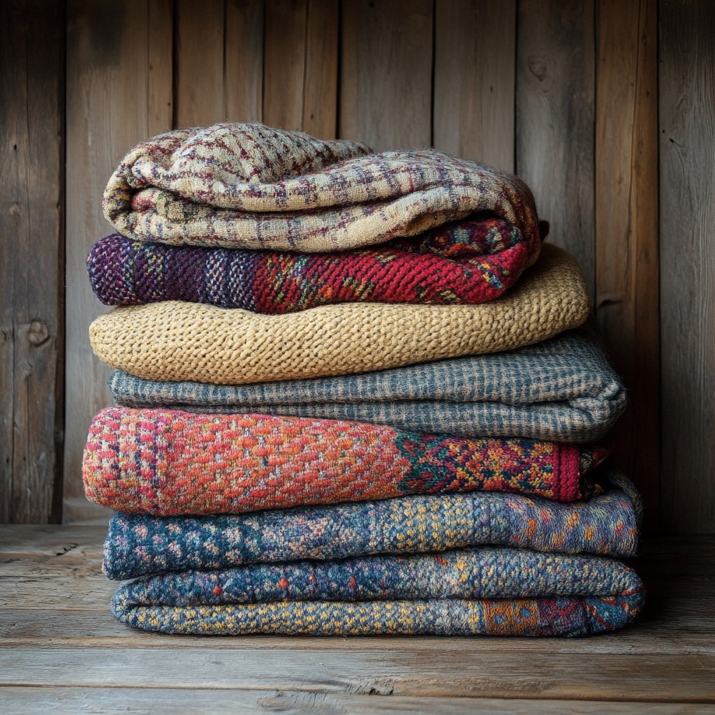 Task Blanket Free Stacked colorful blankets Image - Blankets, Colorful, Woven ...