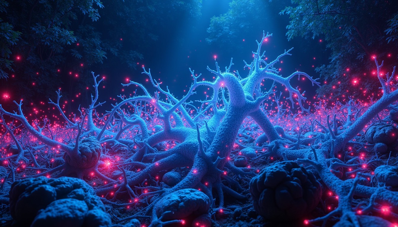 Download Neon Neural Web Image - Cyberpunk, Neural, Futuristic | StockCake
