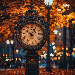 Free Autumn Evening Clock Image - Autumn, Clock, Evening | Download at ...