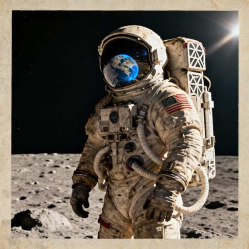 Free Retro Space Explorers Image - Astronauts, Space, Moon | Download ...