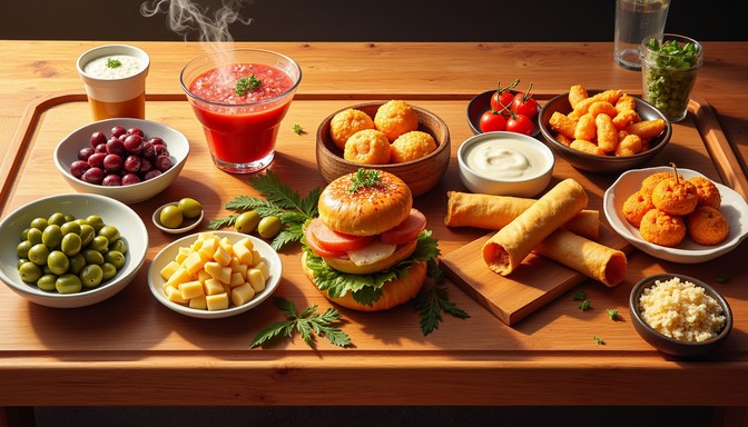 Free Gourmet Appetizer Assortment Image - Gourmet, Appetizers, Skewers ...
