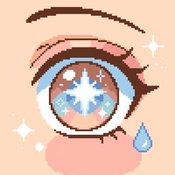 Download Pixel Anime Eye Image - Pixel, Anime, Eye | StockCake