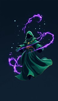 Free Mystical Mage Floating Image - Mage, Wizard, Magical | Download at ...