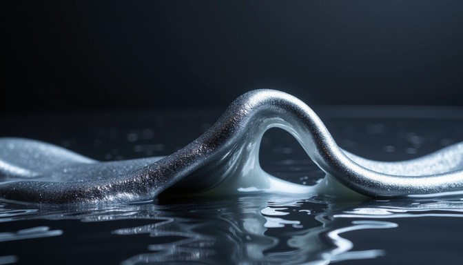 Silver Flow Download Liquid Silver Flow Image - Silver, Liquid, Metallic | StockCake