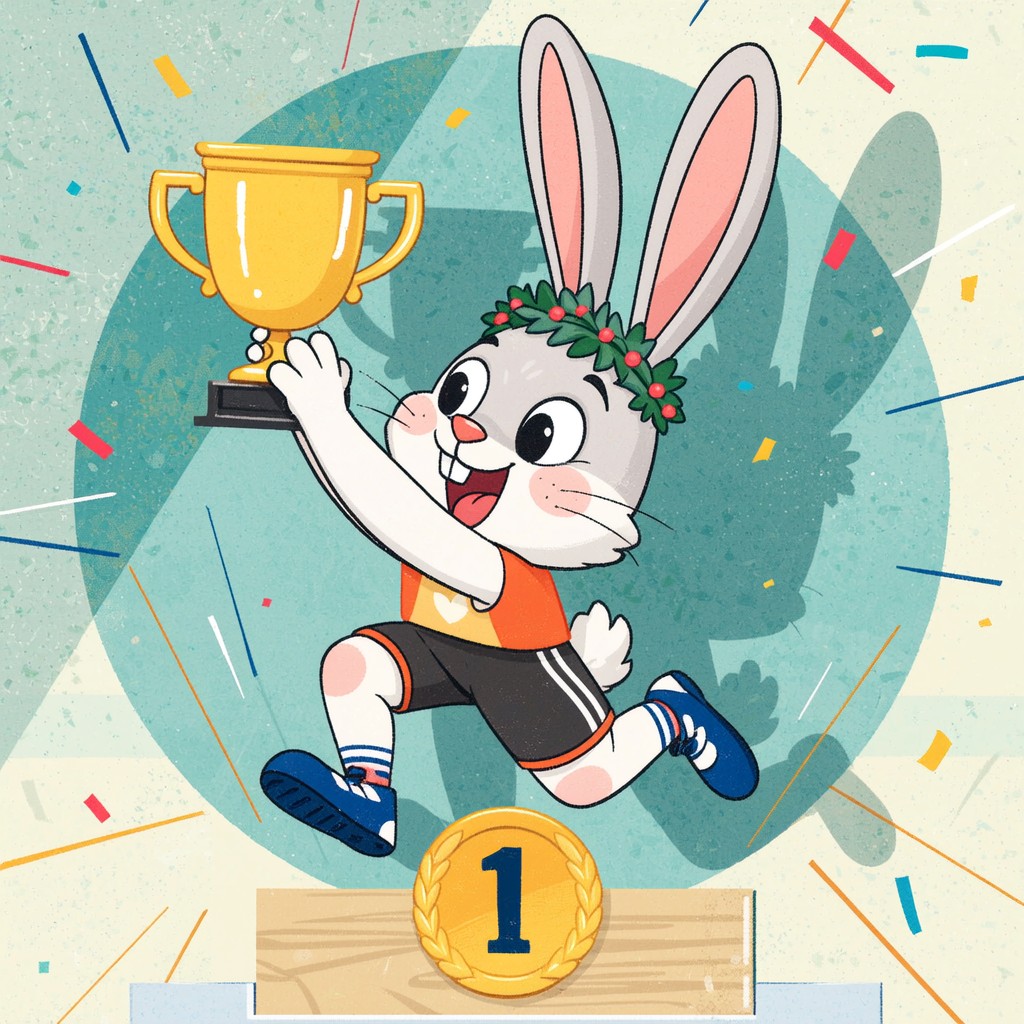 Free Champion Bunny Jumps Image - Rabbit, Bunny, Trophy | Download at ...