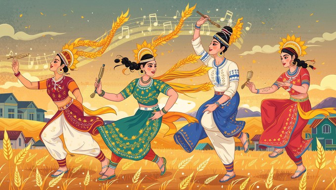 Free Vibrant Bhangra Celebration Image - Bhangra, Punjab, Dance ...