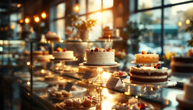 Free Glowing Cake Display Image | Download at StockCake