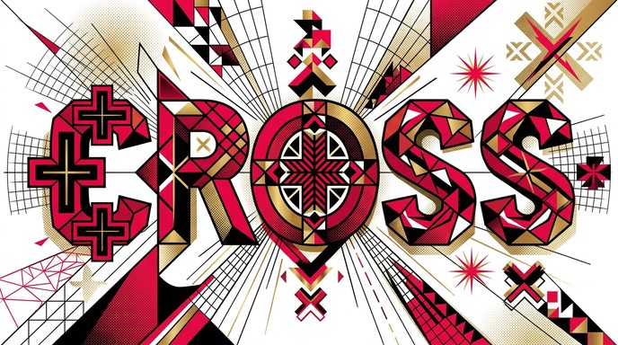 Typography Cross Free Geometric Cross Typography Image - Typography, Cross, Geometric ...