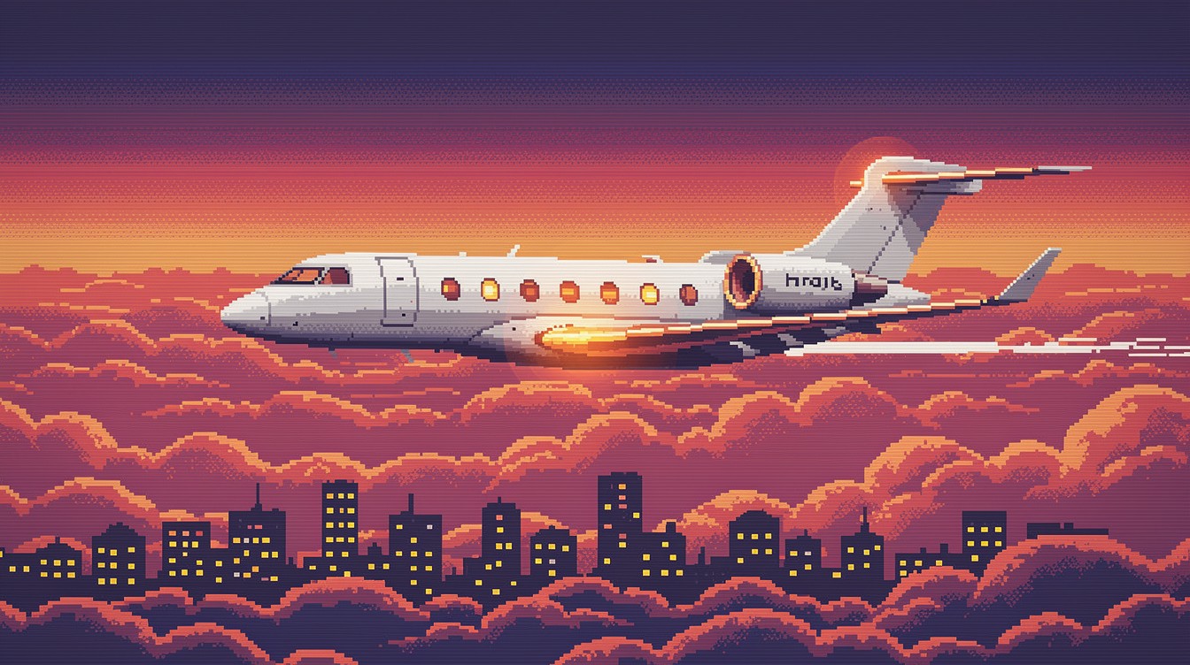 Free Pixel Jet Sunset Image - Jet, Airplane, Aircraft | Download at ...