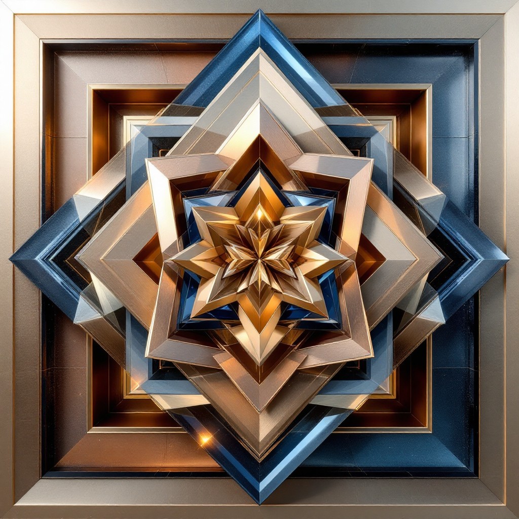 Free Geometric Metal Star Image - Geometric, Metallic, Star | Download ...