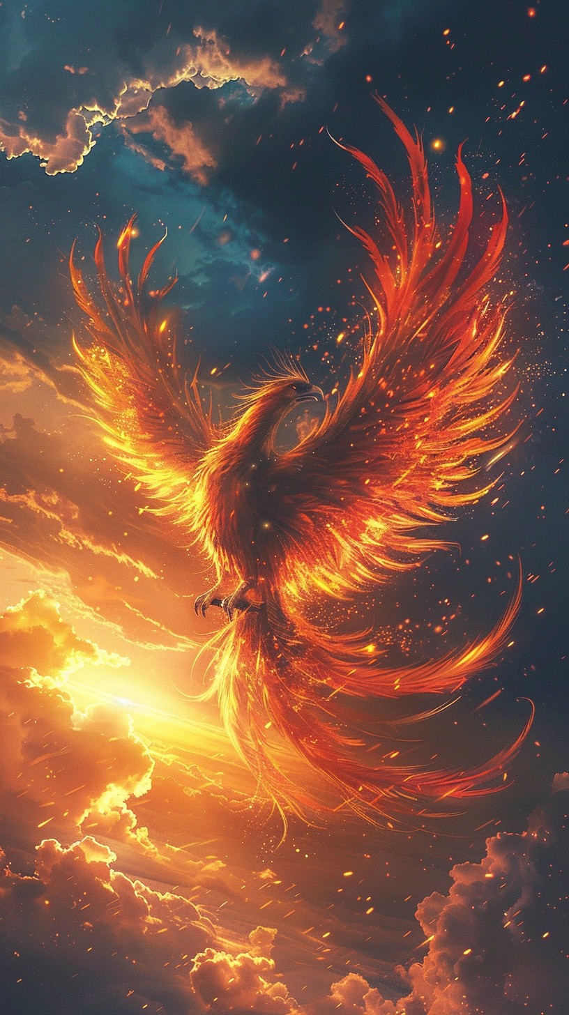 Free Fiery Phoenix Ascends Image - Phoenix, Fiery, Ascension | Download ...