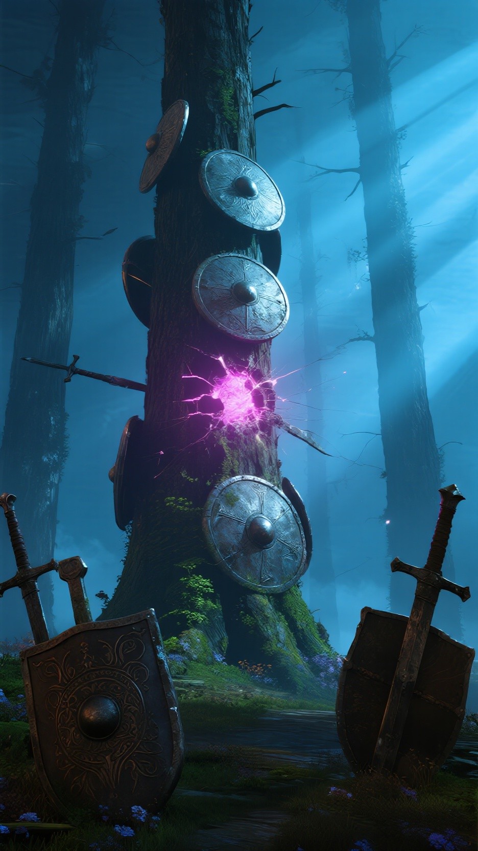 Free Mystic Shield Tree Image - Shields, Magic, Forest | Download at ...