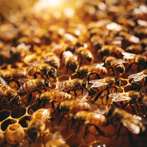 Free Bees at work Image - Bees, Honeycomb, Sunlight | Download at StockCake