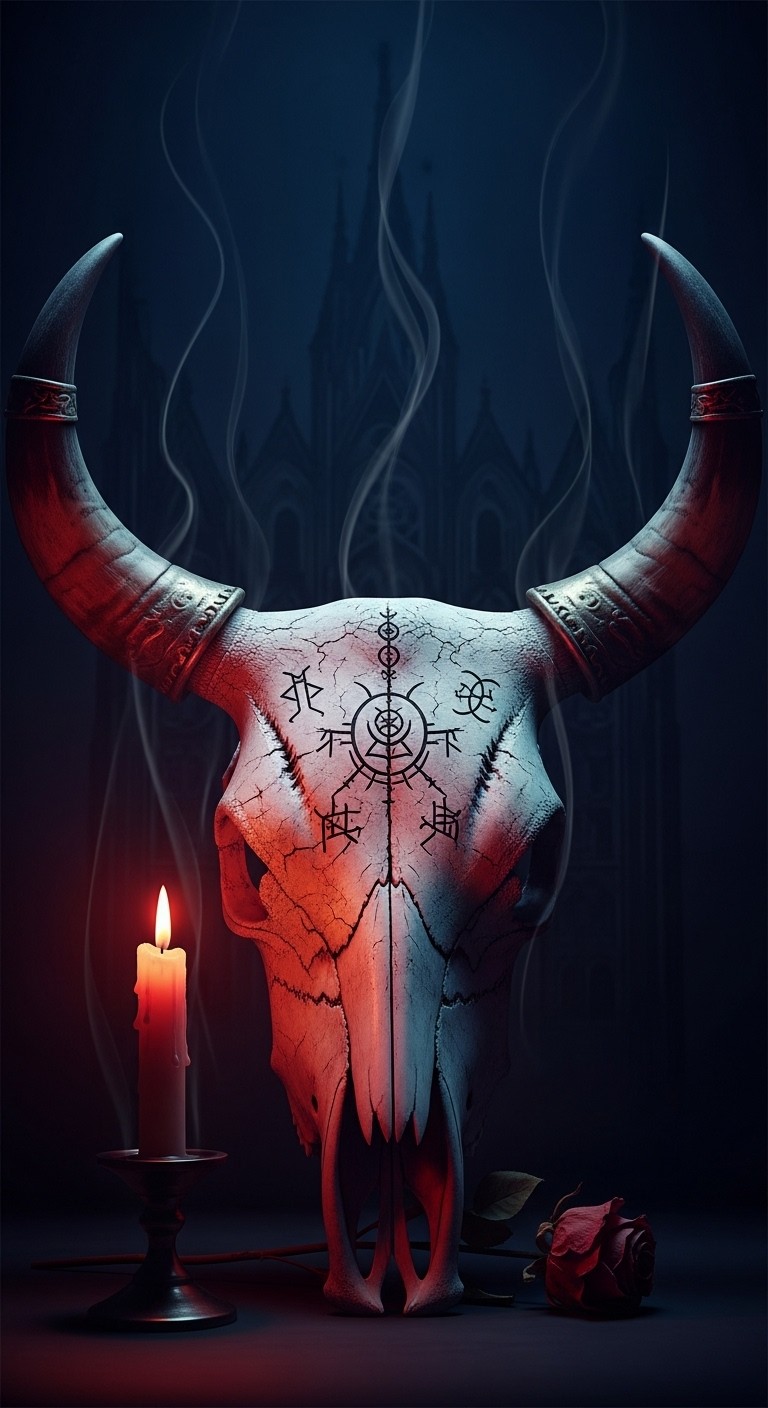 Skull Ritual Scene Free Gothic Skull Ritual Photo - Skull, Gothic, Candle | Download at ...