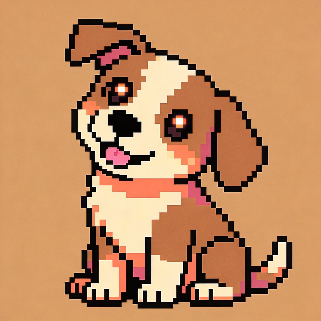Free Pixel Puppy Charm Image - Pixel, Dog, Puppy | Download at StockCake