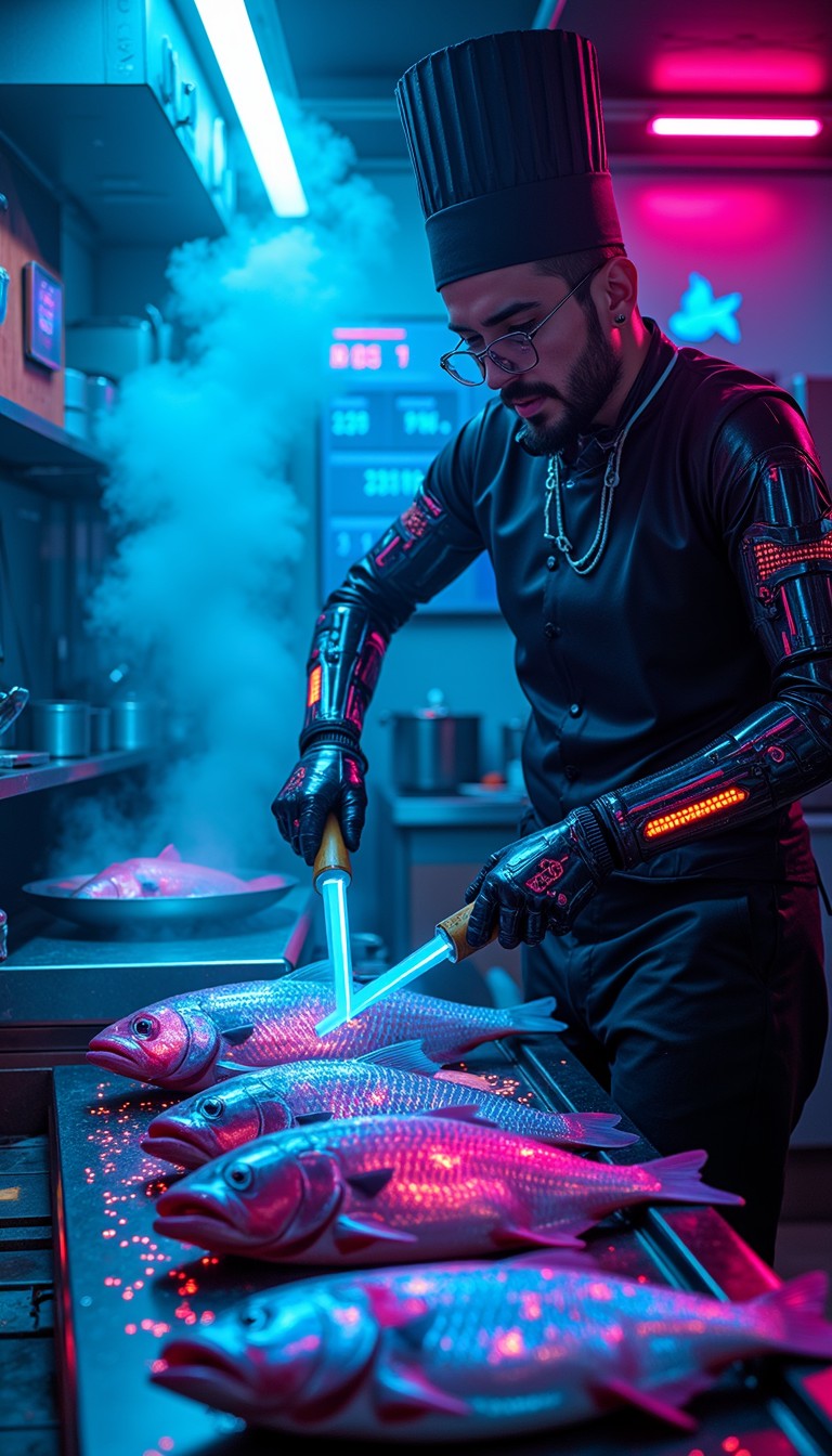Free Cyberpunk Fish Chef Image - Cyberpunk, Chef, Futuristic | Download ...