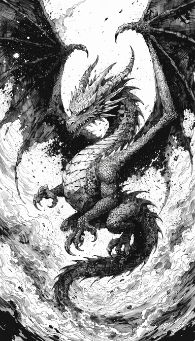 Free Majestic Ink Dragon Image - Dragon, Ink, Illustration | Download ...