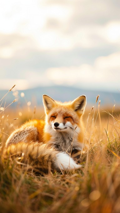 Free Fox in Bloom Image - Fox, Meadow, Flowers | Download at StockCake