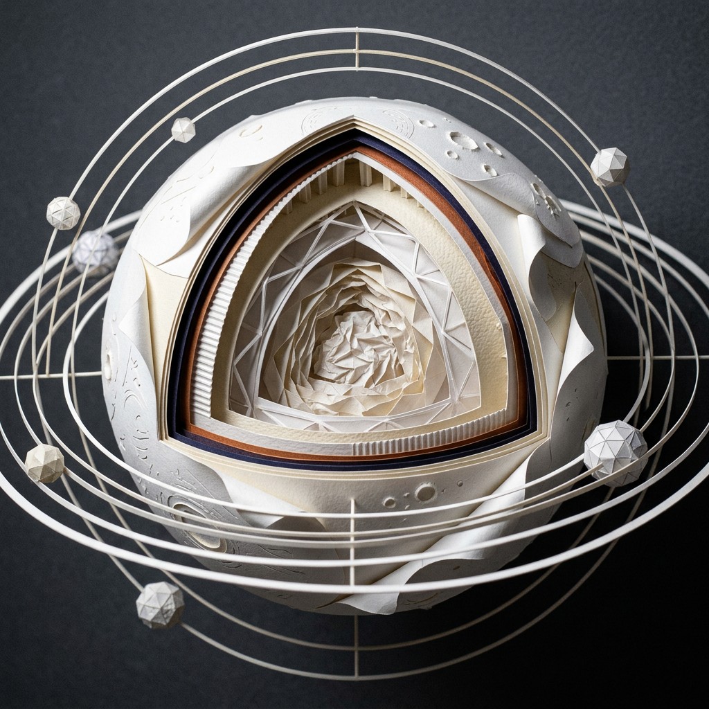 Free Celestial Paper Sculpture Image - Paper, Sculpture, Planetary ...
