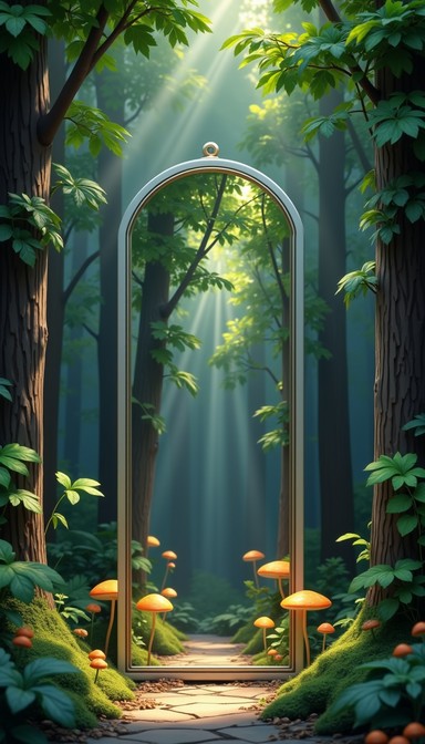 Free Enchanted Forest Gateway Image - Forest, Mirror, Magical ...