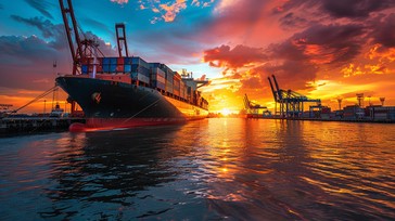 Free Sunset Harbor View Image - Sunset, Harbor, Shipping | Download at ...