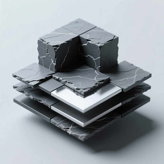 Free Layered Tectonic Structure Image - Minimalist, Geometric, Slate ...