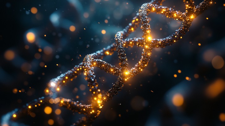 Free Glowing DNA Structure Image | Download at StockCake