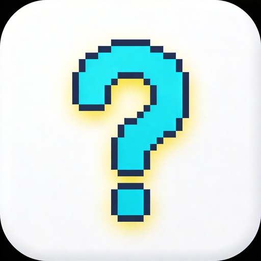 Free Cyan Question Icon Image - Question, Cyan, Pixel | Download at ...