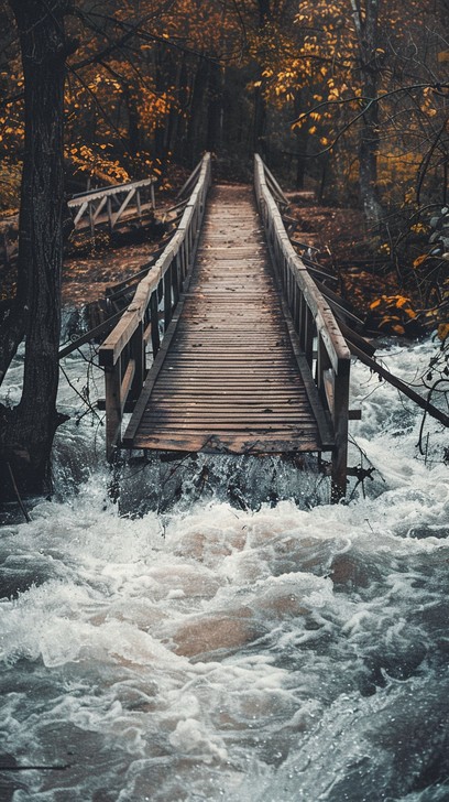 Free Autumn Covered Bridge Image - Autumn, Bridge, River | Download at ...