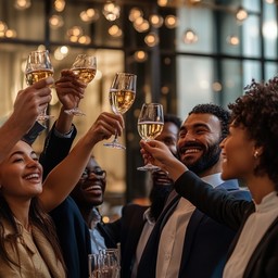 Toasting Event Background Free Celebratory Toast Gathering Image - Celebration, Champagne, Toast ...