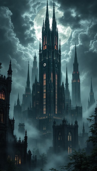 Free Misty Gothic Cathedral Image - Gothic, Cathedral, Spires ...