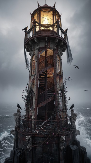 Grotesque Lighthouse Free Gothic Lighthouse Ruins Image - Lighthouse, Gothic, Victorian ...