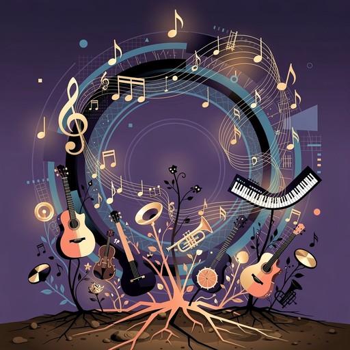 Free Music Garden Blooms Image - Illustration, Abstract, Music ...