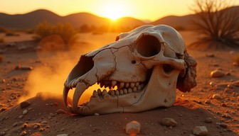 Free Desert Skull Sunset Image - Skull, Desert, Sunset | Download at ...