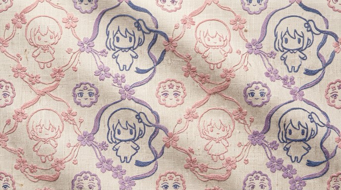 Pattern Design Anime Free Anime Textile Pattern Image - Textile, Pattern, Anime | Download ...