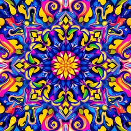 Download Vibrant Kaleidoscope Pattern Image - Kaleidoscope